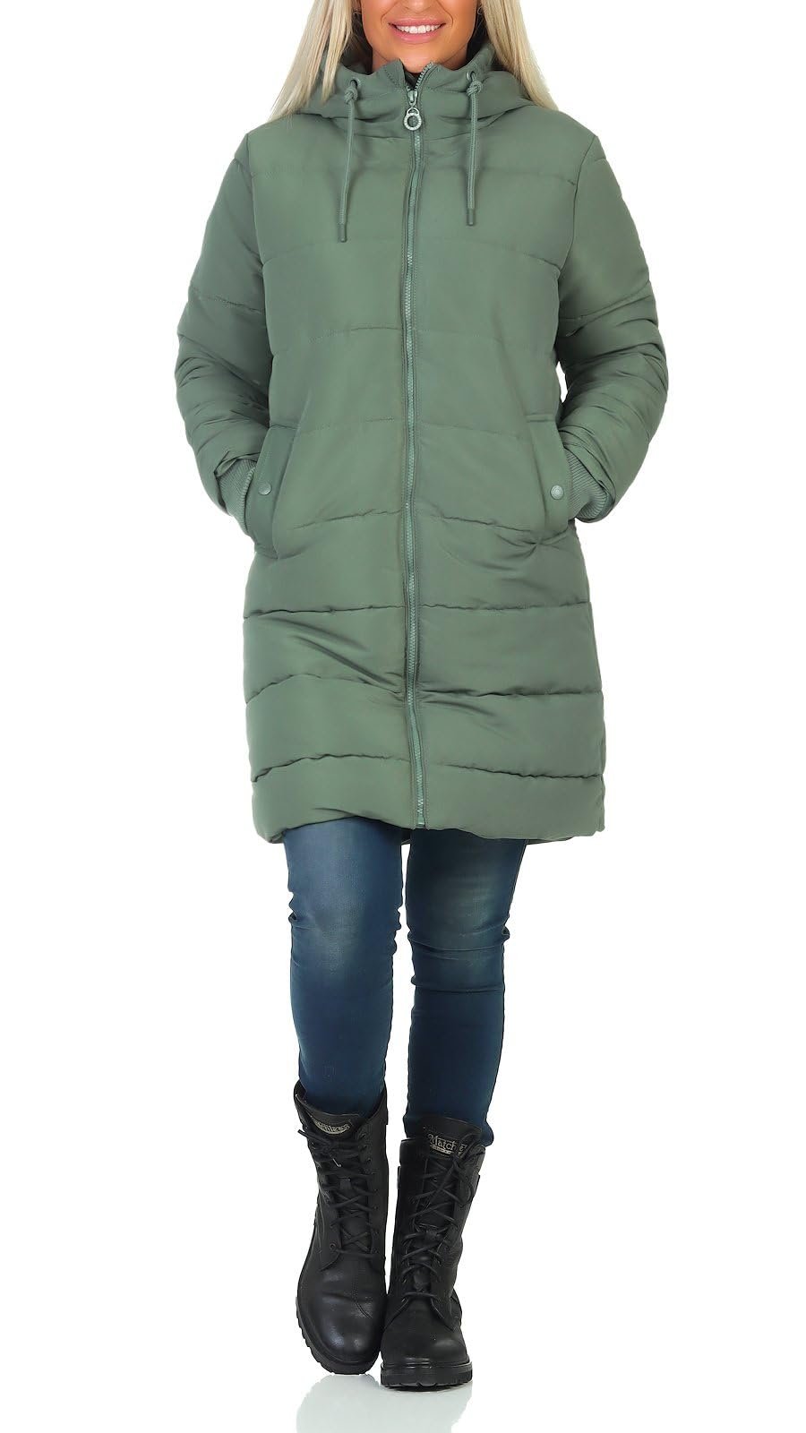 Куртка стеганая зимняя с капюшоном Eight 2 Nine LETN-068 женская, фото №2 Куртка стеганая зимняя с капюшоном Eight 2 Nine LETN-068 женская, фото №2
