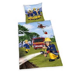 Комплект Постільної Білизни Herding Fireman Sam Двосторонній малюнок Наволочка 80 x 80 см Підодіяльник 135 x 200 см Бавовна/Ренфорсе Різнобарвний - Фото 1