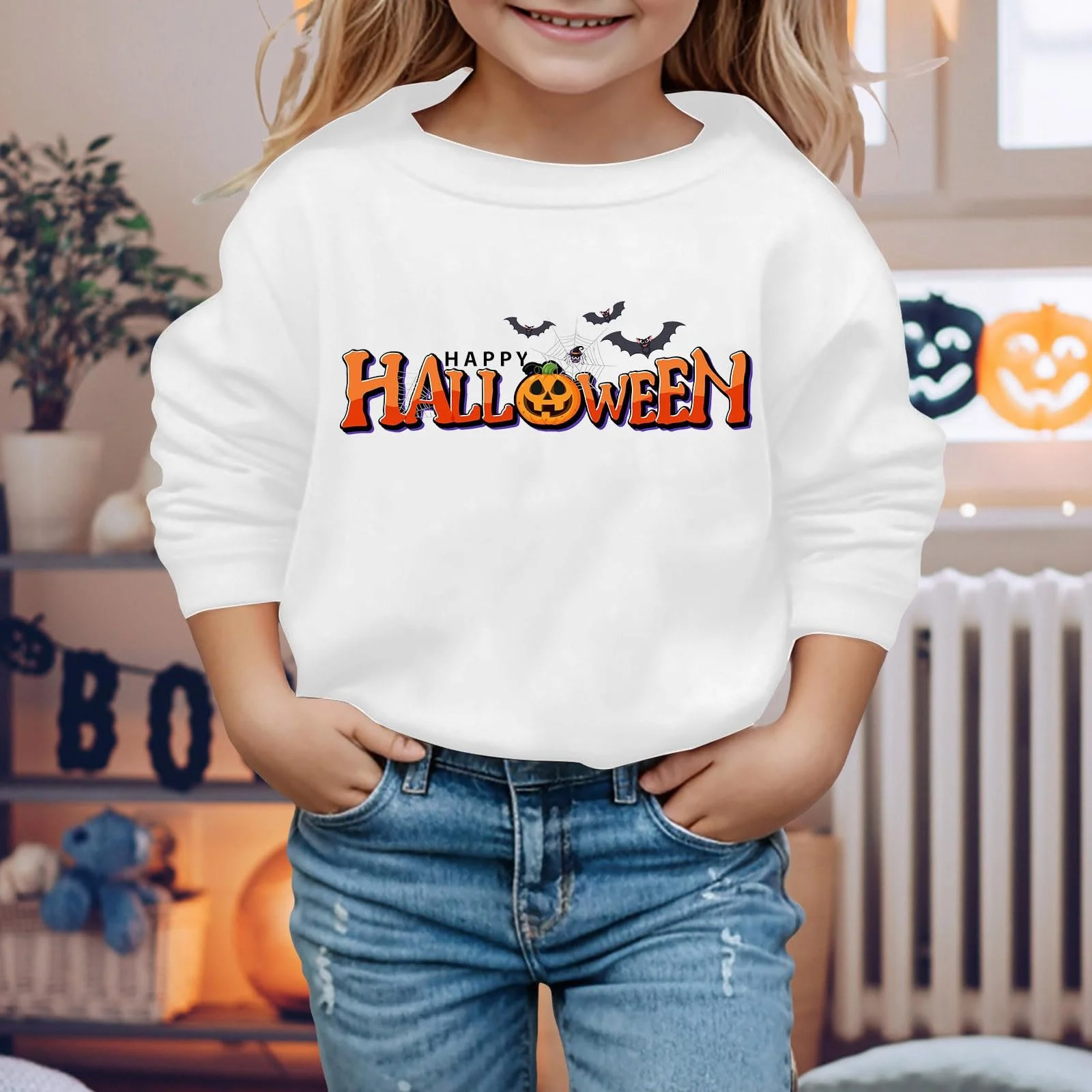 Хелловінський світшот для дівчинки Generisch, зимовий, фото №3