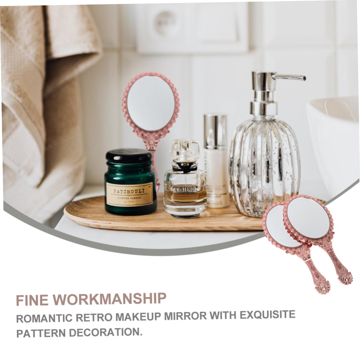 Дзеркало Angoily Lichtspiegel Schminktischspielgel Geprägter Designspiegel Ручне Дзеркало, фото №5 Дзеркало Angoily Lichtspiegel Schminktischspielgel Geprägter Designspiegel Ручне Дзеркало, фото №5