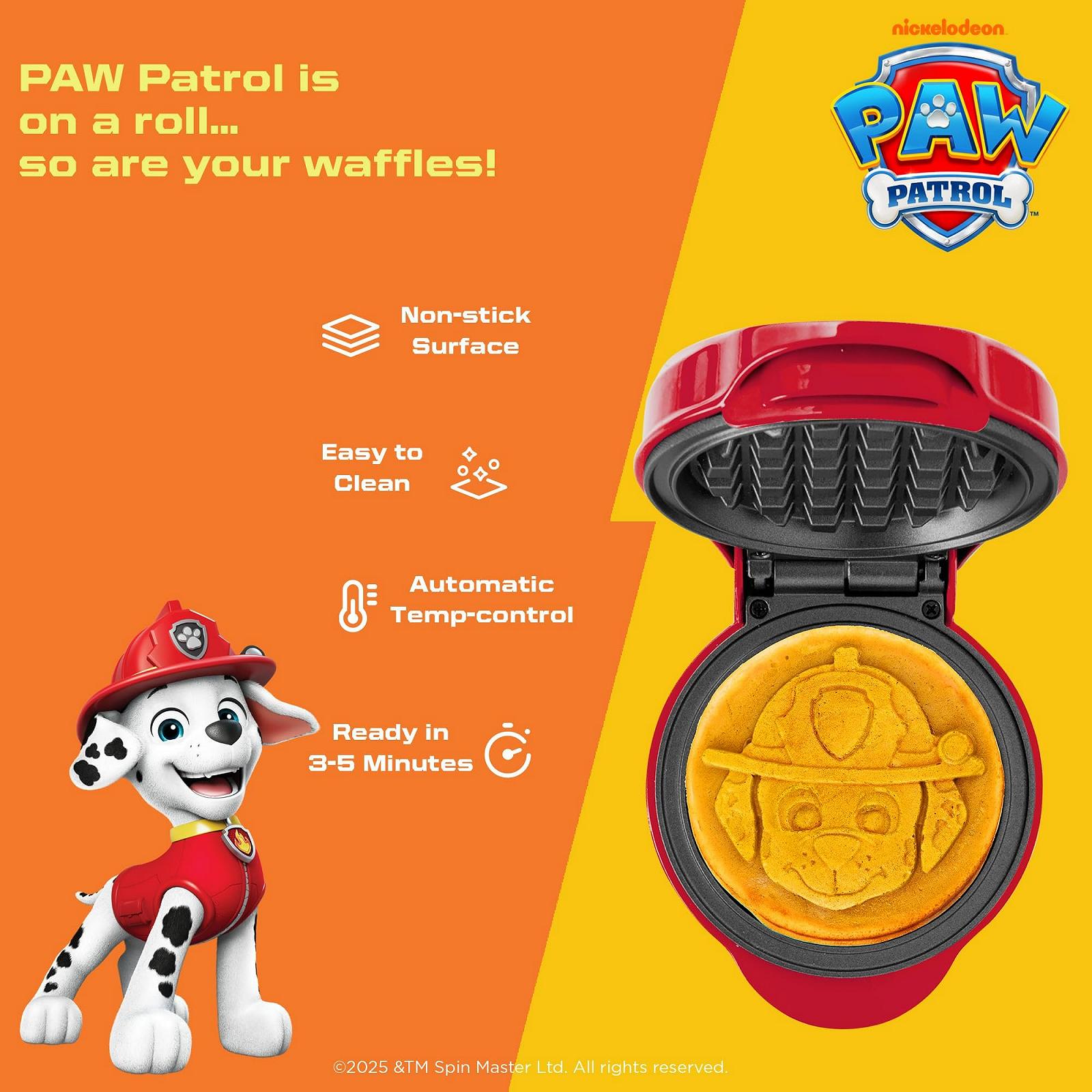 Мини-вафельница Bestron Paw Patrol Marshall 10 cm красный, фото №4