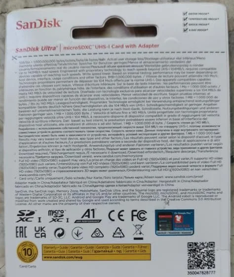 Карта памяти SanDisk Ultra microSDHC + SD adapter 120 МБ/с Class 10 U1, фото №3 Карта памяти SanDisk Ultra microSDHC + SD adapter 120 МБ/с Class 10 U1, фото №3