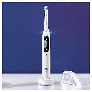 Электрическая зубная щетка Oral-B iO 8, 2 шт., белая/фиолетовая synthetic.ua - Фото 1