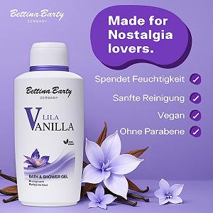 Гель для душу Bettina Barty Purple Vanilla Пудровий квітковий аромат 500 мл 12 шт. synthetic.ua - Фото 1