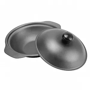 Кастрюля Gatuida чугунная с крышкой термостойкая - Фото 1