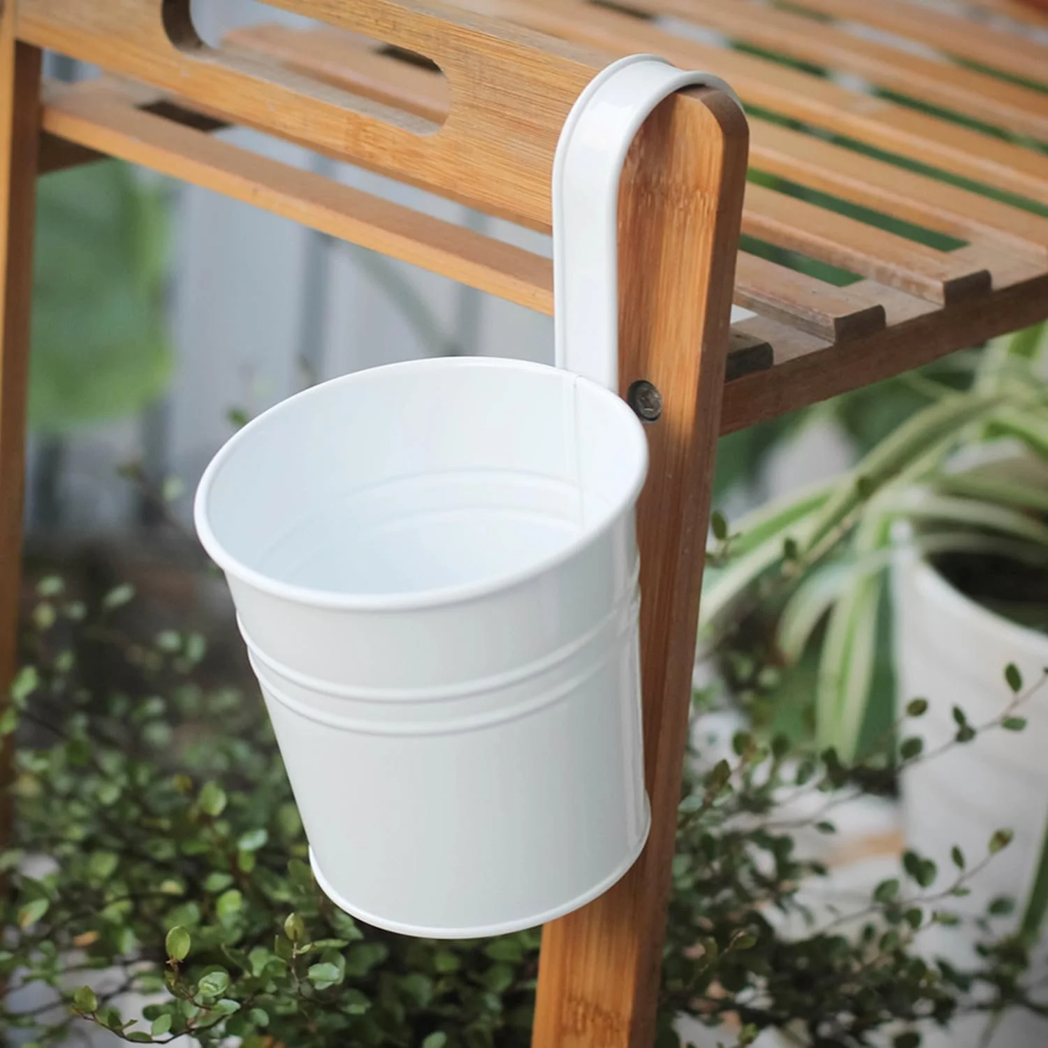 Подвесные цветочные горшки Набор 4 шт. Металл 10 x 10 x 8 см, фото №3