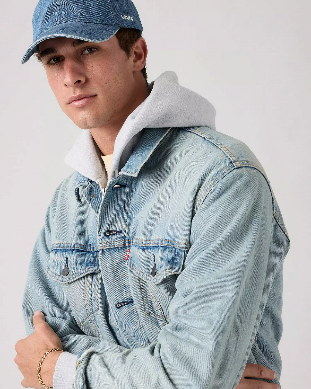 Мужская куртка Levis - Relaxed Fit Trucker Huron Waves - XS, фото №4