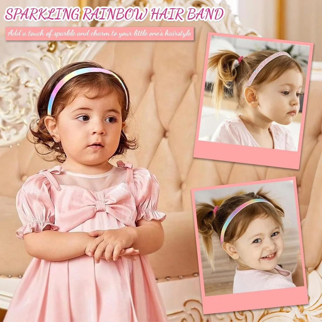 Набор блестящих обручей для волос., фото №4