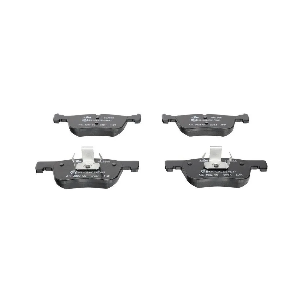 Комплект гальмівних колодок, дискове гальмо ATE 13.0460-3866.2 для BMW передній міст, фото №1