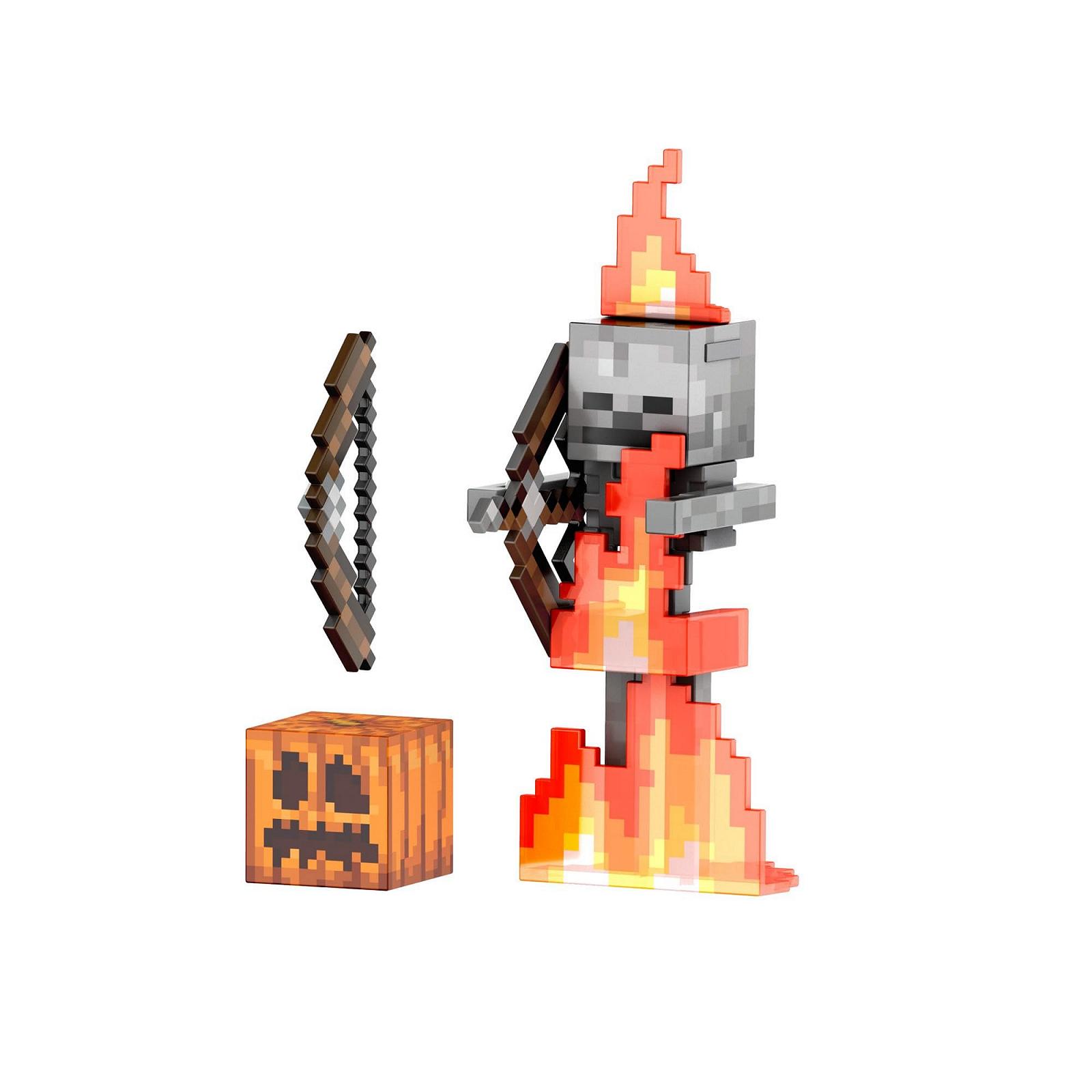 Фигурка Mattel Minecraft Diamond Level Skeleton С аксессуарами 14 см Пиксельный дизайн, фото №5