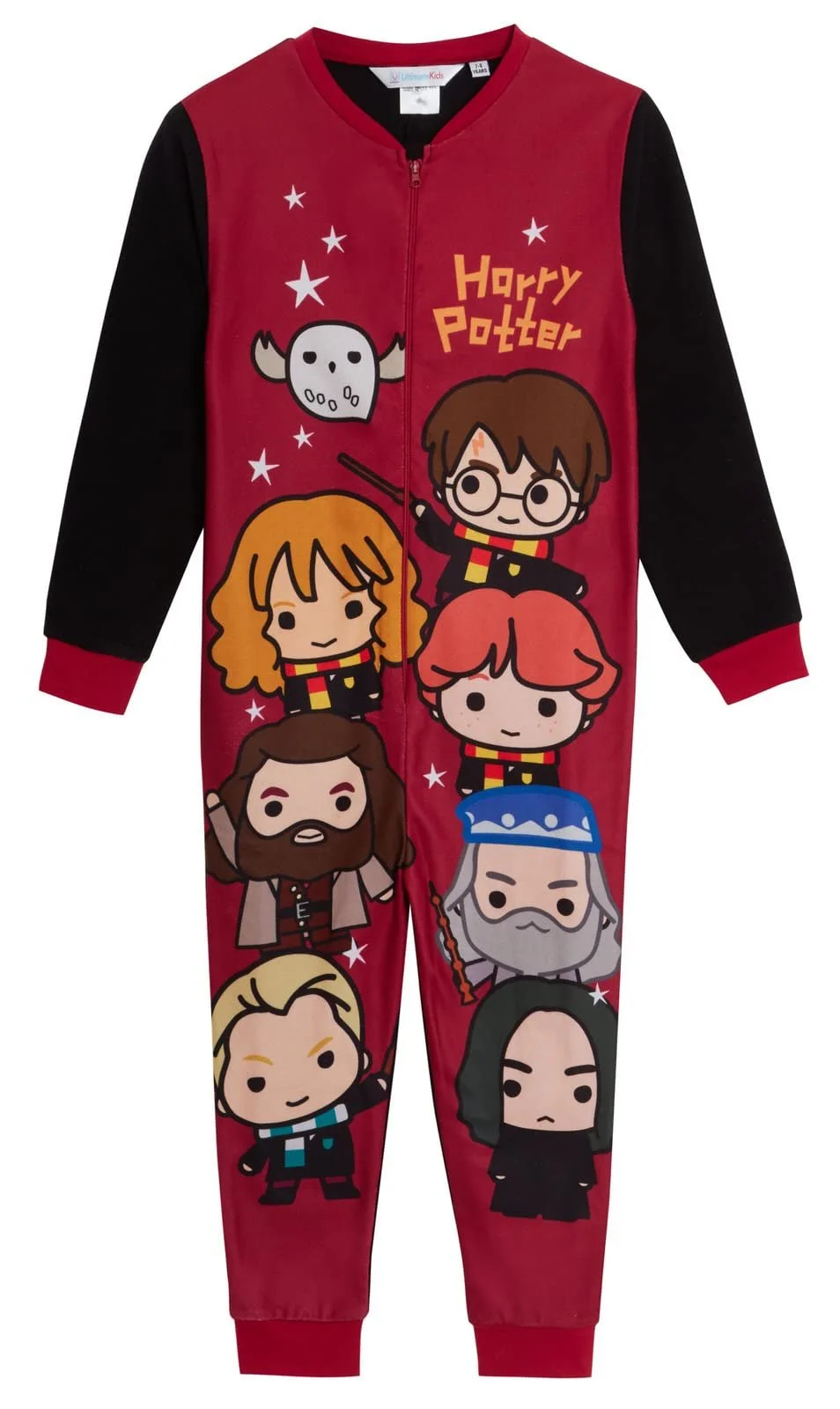 Дитяча піжама-комбінезон Harry Potter Hogwarts Charms Chibi Fleece, фото №1