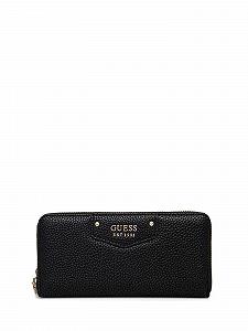 Кошелек GUESS Eco Brenton SLG Large Zip Around L Black Черный Классический - Фото 1