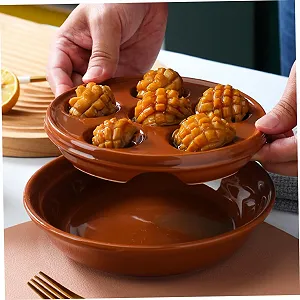 Форма для запікання равликів керамічна з отворами для духовки та мікрохвильової печі synthetic.ua - Фото 1