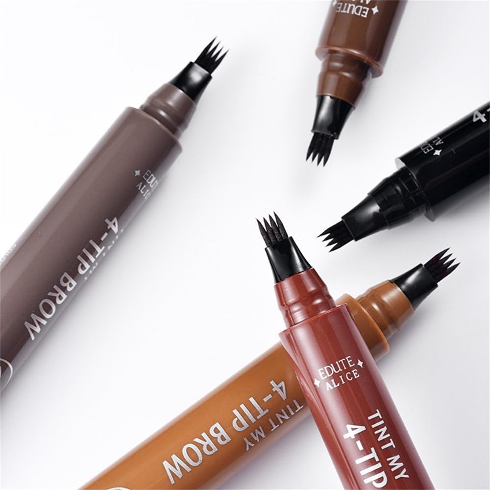 Пен Nexavale Magic Eyebrow Enhancing 4 Fork Tip Tattoo Light Brown, фото №7