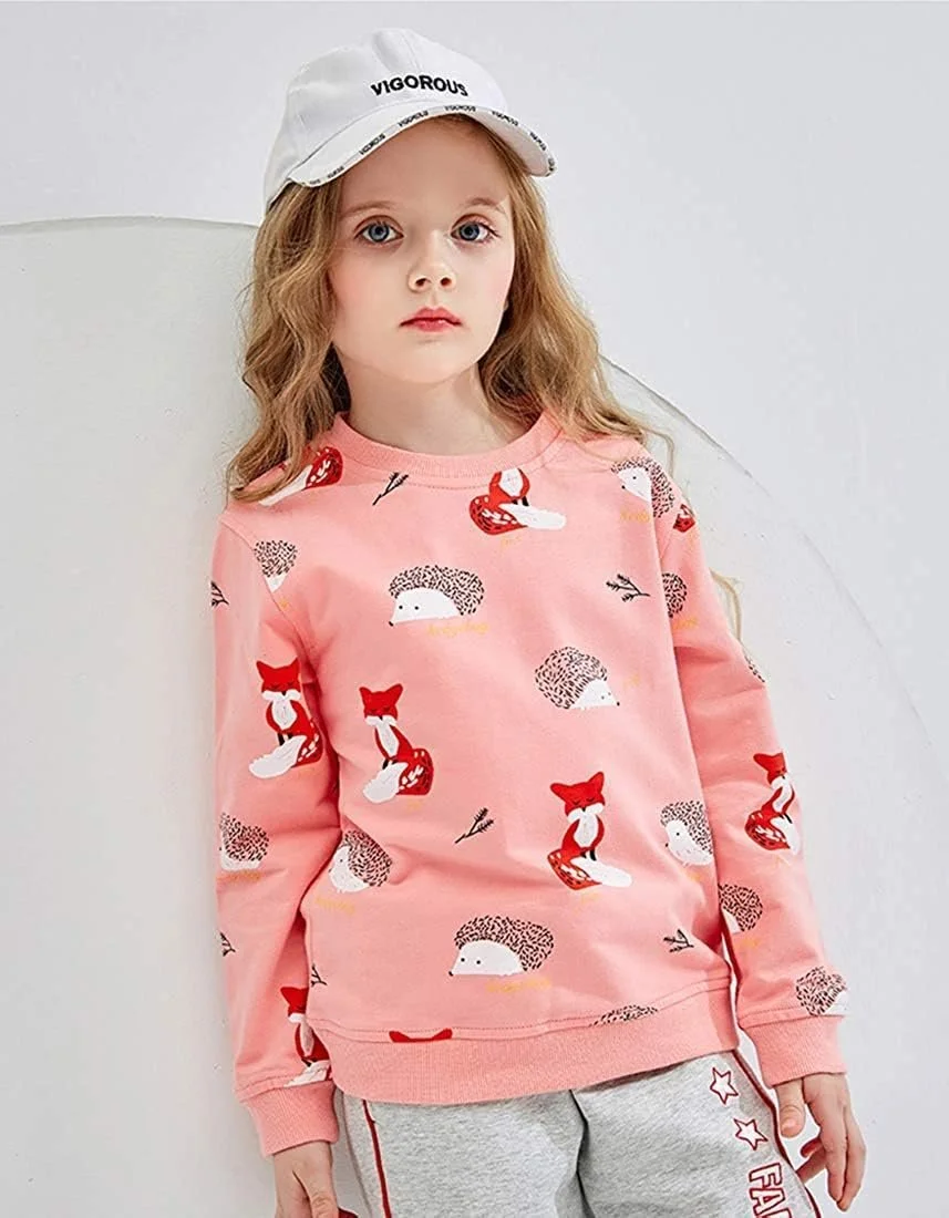 Джемпер Little Hand для девочек, детский хлопковый топ, повседневный пуловер с длинными рукавами для малышей, размер 92-122, фото №2