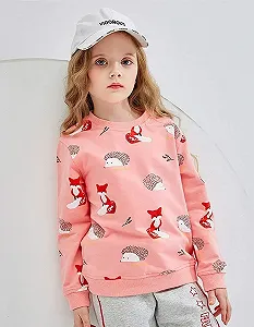 Джемпер Little Hand для девочек, детский хлопковый топ, повседневный пуловер с длинными рукавами для малышей, размер 92-122 synthetic.ua - Фото 1