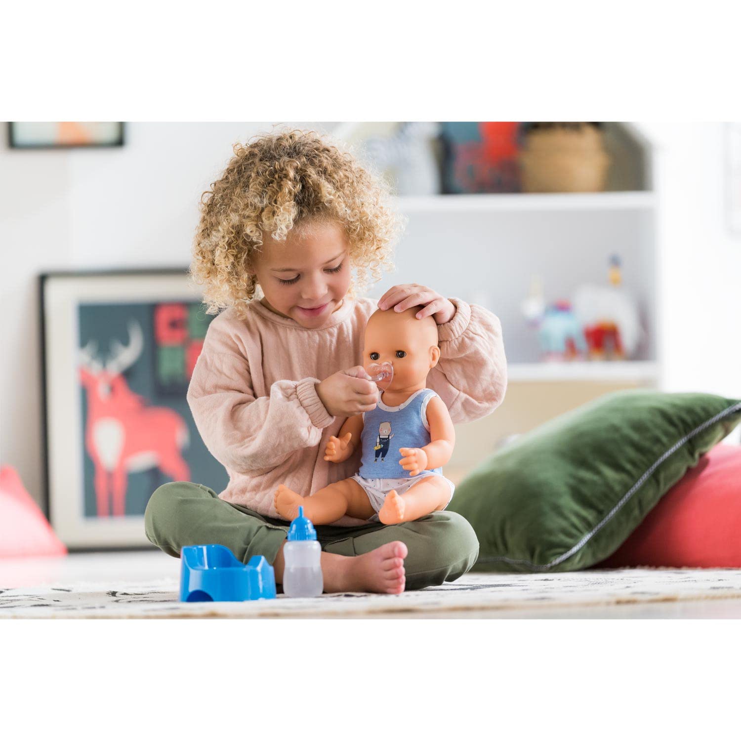 Лялька Corolle 9000130260 Mon Grand Poupon Paul Trink und Näss Bath Baby 36 см з шармом і ароматом ванілі, фото №7