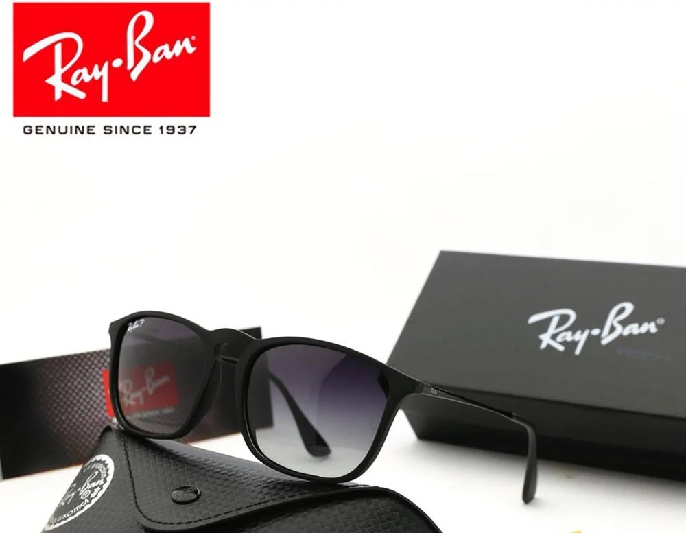 Жіночі сонцезахисні окуляри Ray Ban чорні квадратні, фото №2 Жіночі сонцезахисні окуляри Ray Ban чорні квадратні, фото №2
