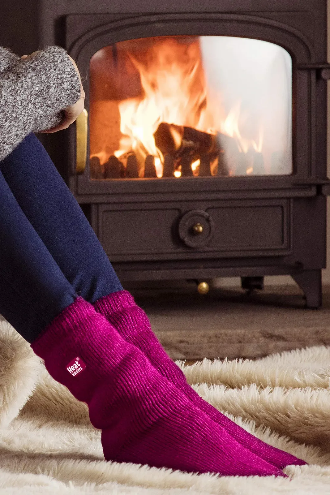 Женские термоноски Original Heat Holder Размер 4-8 UK, Indigo, фото №4