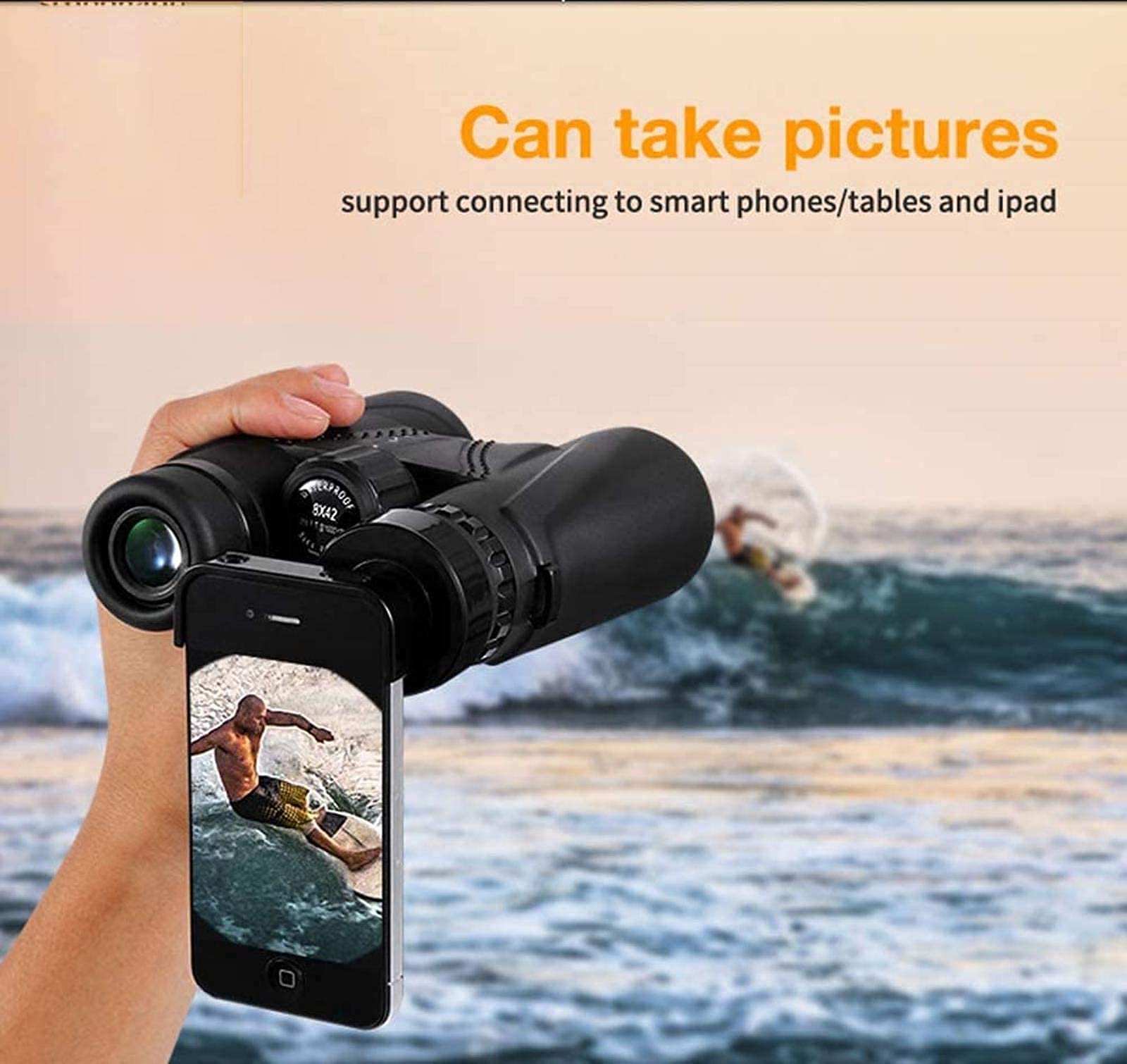 Біноклі CAZARU Waterproof 8X42 8561 Camping Біноклі для спостереження за птахами Bak4 Prism, фото №6
