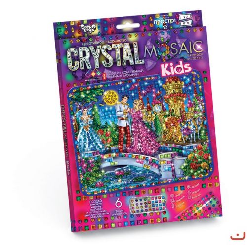 Набор для креативного творчества CRYSTAL MOSAIC KIDS Золушка [tsi38574-TSI], фото №1
