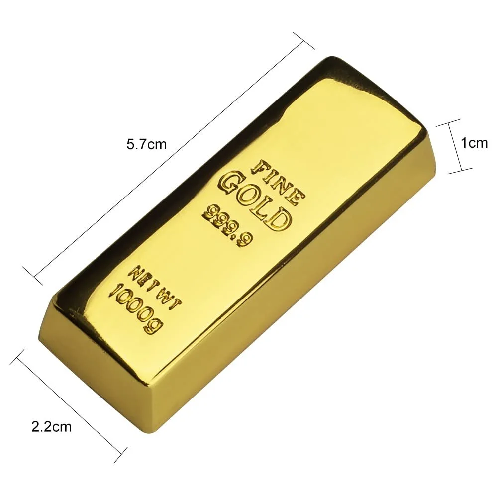 USB-флеш-накопитель BorlterClamp Gold Bar 32GB USB 2.0 Gold, фото №5 USB-флеш-накопитель BorlterClamp Gold Bar 32GB USB 2.0 Gold, фото №5