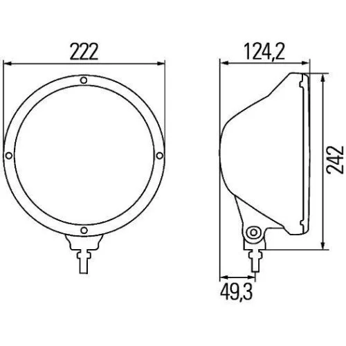 Фара дальнього світла HELLA 1F8 009 797-431 для DAF IVECO MAN SCANIA, ліва, права, фото №3