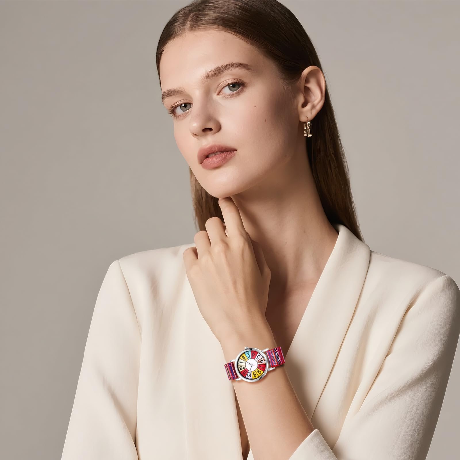 Жіночий годинник у стилі бохо JewelryWe з шкіряним ремінцем, фото №3 Жіночий годинник у стилі бохо JewelryWe з шкіряним ремінцем, фото №3