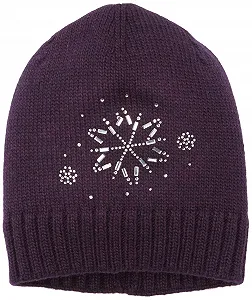 Шапка MaxiMo Ice Crystal с мотивом из страз для девочек - Фото 1