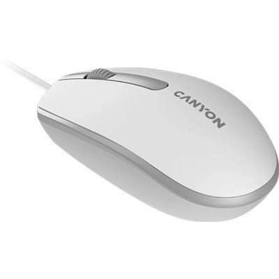 Мышка Canyon M-10 USB White Grey (CNE-CMS10WG), фото №3
