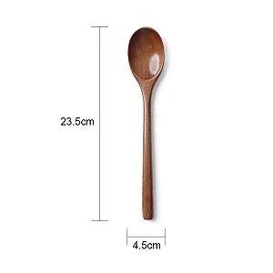 Ложка кухонная Japanese Korean с длинной ручкой 235 см, деревянная, для кофе, для смешивания synthetic.ua - Фото 1