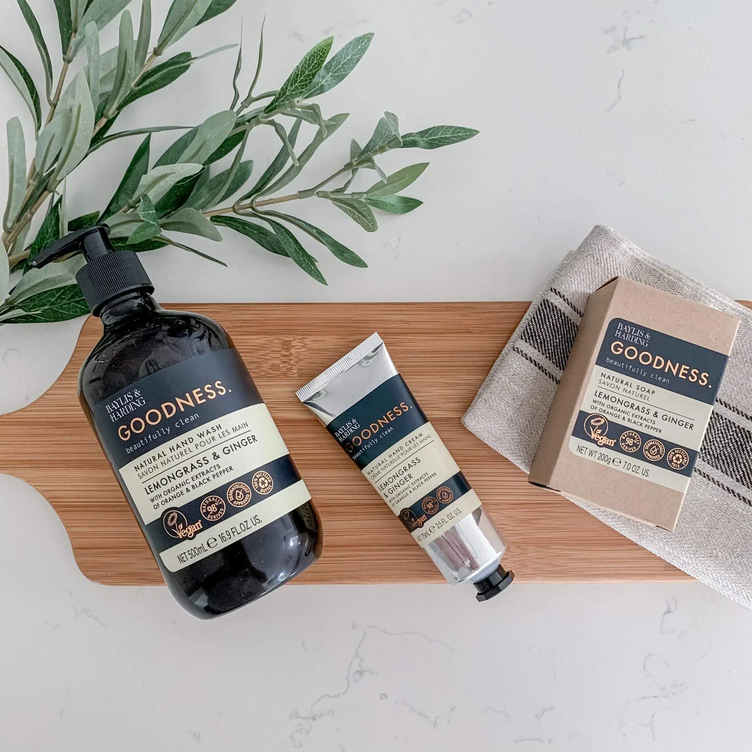 Крем для рук Baylis & Harding Goodness Лемонграсс и Имбирь 75 мл (6 шт), фото №3