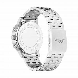 Жіночий годинник s.Oliver, аналоговий кварцовий, нержавіюча сталь, срібно-синій synthetic.ua - Фото 1