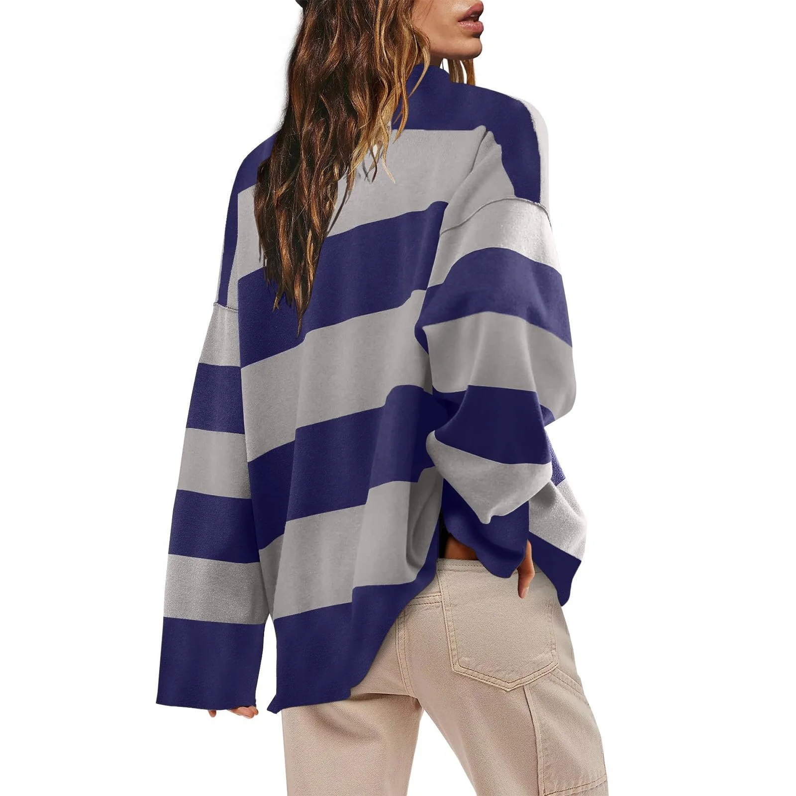 Жіночий светр у смужку, фото №3