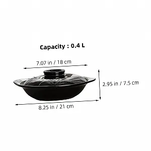 Кастрюля HEALLILY Глиняная Термостойкая Профессиональная Терракотовая synthetic.ua - Фото 1