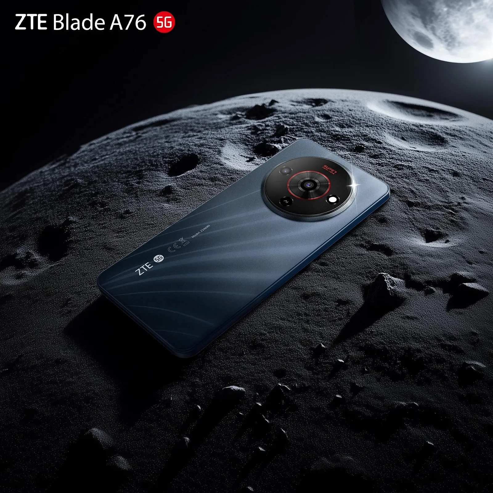 Смартфон ZTE Blade A76 5G 4/128 GB Black, фото №2
