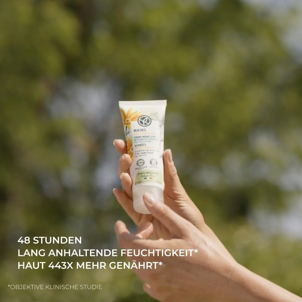 Крем Yves Rocher PUR ARNICA Восстанавливающий для рук Интенсивный уход для очень сухой кожи с органической арникой, фото №4