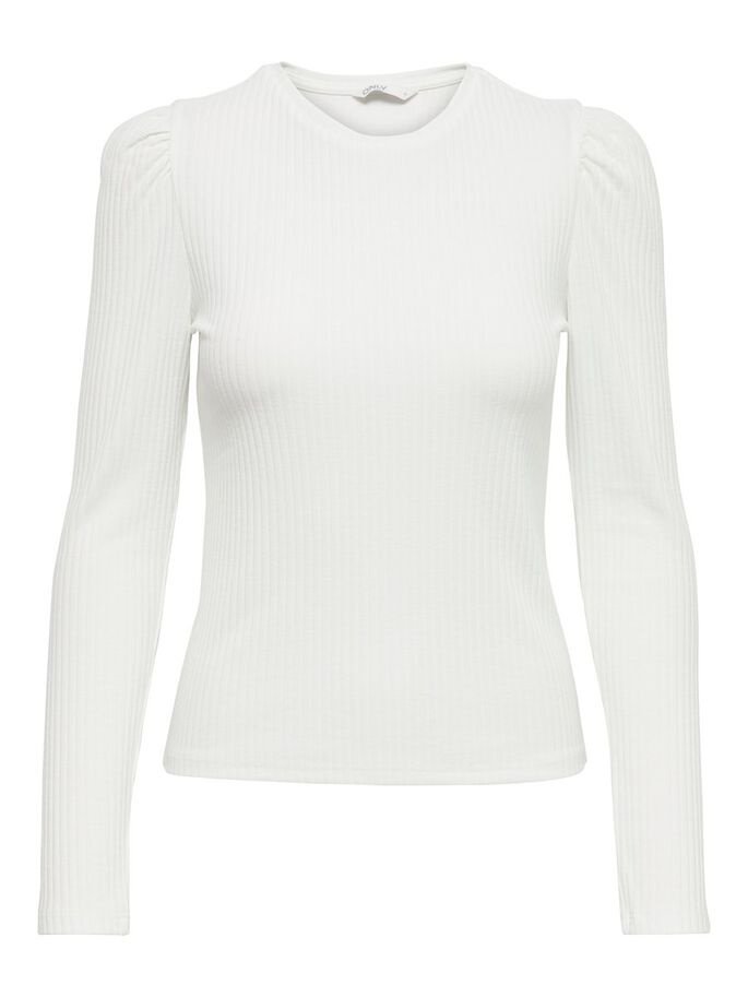 Топ ONLY ONLEMMA PUFF TOP JRS 15222328 Белый XS, фото №4