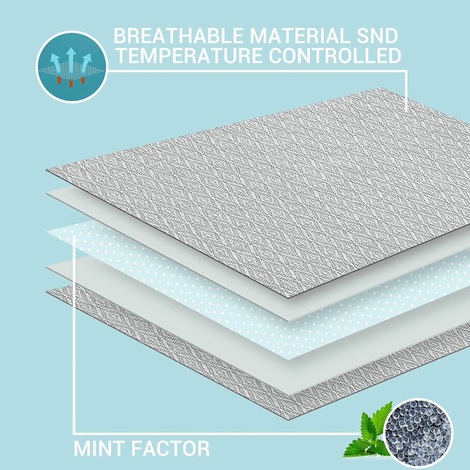 Покривало Luxear Охолоджуюча з бамбукового волокна 150x200 см Сірий, фото №2