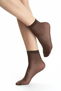 Носки Gi&Gi Прозрачные 20 DEN N 2196, 10 пар с невидимыми носками для стоп для женщин и девушек synthetic.ua - Фото 1