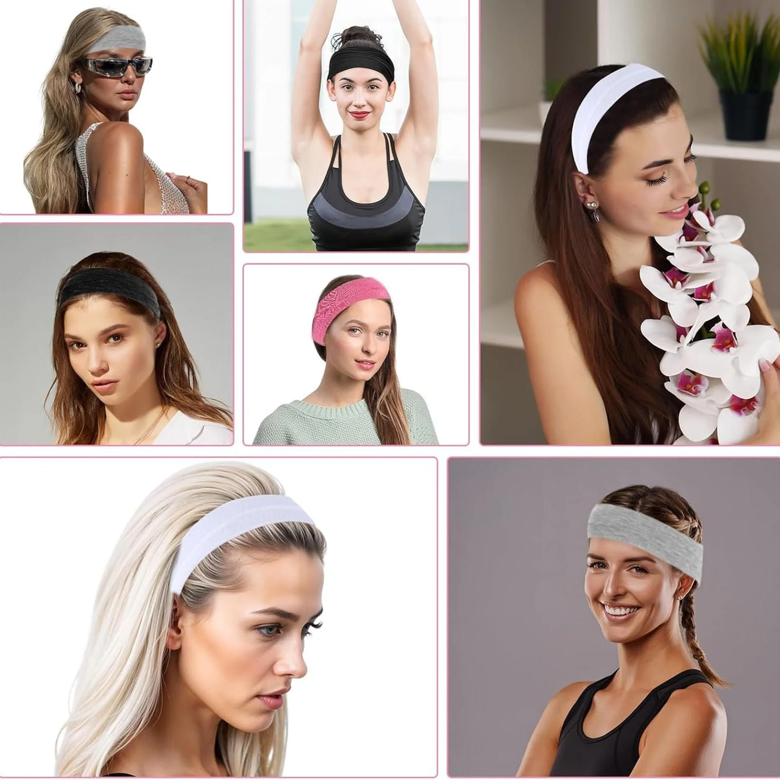 Набір спортивних пов'язок на голову для жінок, фото №2