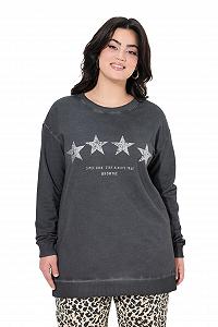 Жіночий Світшот Angel of Style Plus Size Зірки 840162 - Фото 1