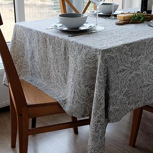 Скатертина Linen & Cotton Hercus жакардова дамастова 53% льон 47% бавовна synthetic.ua - Фото 1