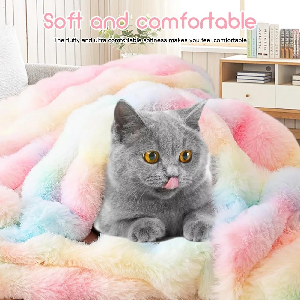 Плюшева Покривало CEWROM Kaninchen, суперм'яка, товста, 1000 г/м, фото №5