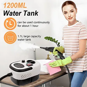 Пароочиститель ручной 2500 W 1.2 л 6 уровней 3 бар портативный synthetic.ua - Фото 1