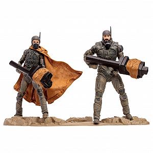 Фігурки Stilgar & Shishakli Dune: Part Two McFarlane Toys, 17,78 см, Gold Label, з гарматами та колекційними картками - Фото 1