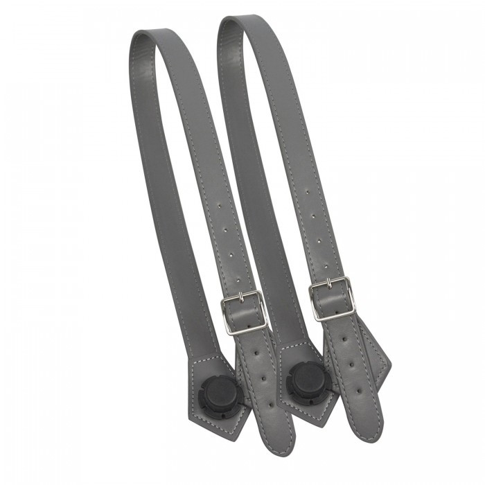 Качественные регулируемые плоские ручки 68-83 см темно-серые, фото №1 Качественные регулируемые плоские ручки 68-83 см темно-серые, фото №1