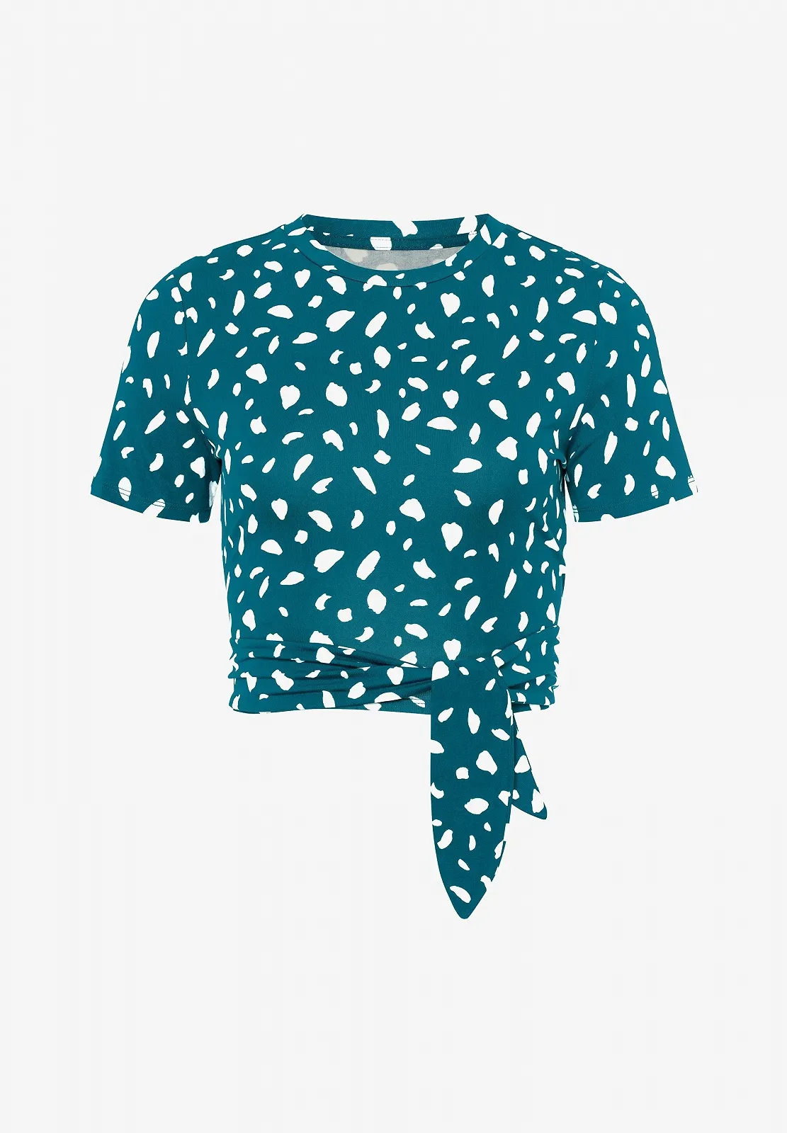 Женская футболка топ Les Lunes The Lou Top Brush Emerald Off White - XS, фото №6