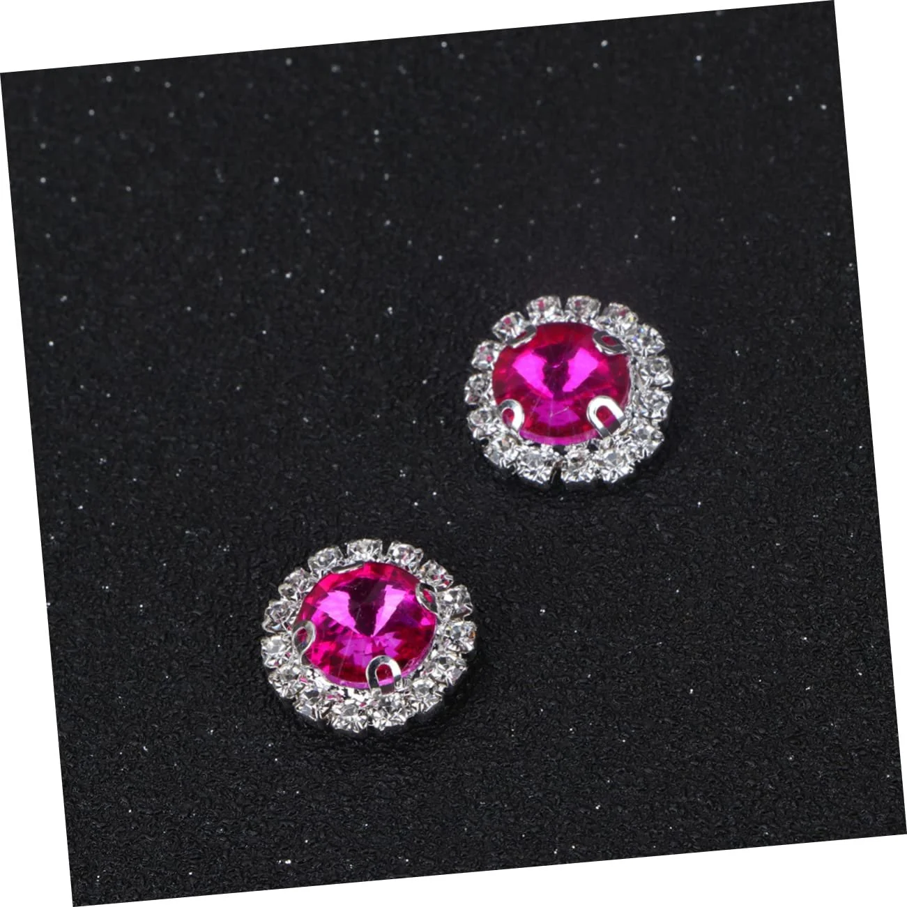 Стрази Круглі STOBOK 20 шт Рожеві, фото №5