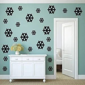 Наклейка на стіну KLEB® Drauf 24 Snowflake Decoration 19 Colors Matt or Gloss synthetic.ua - Фото 1